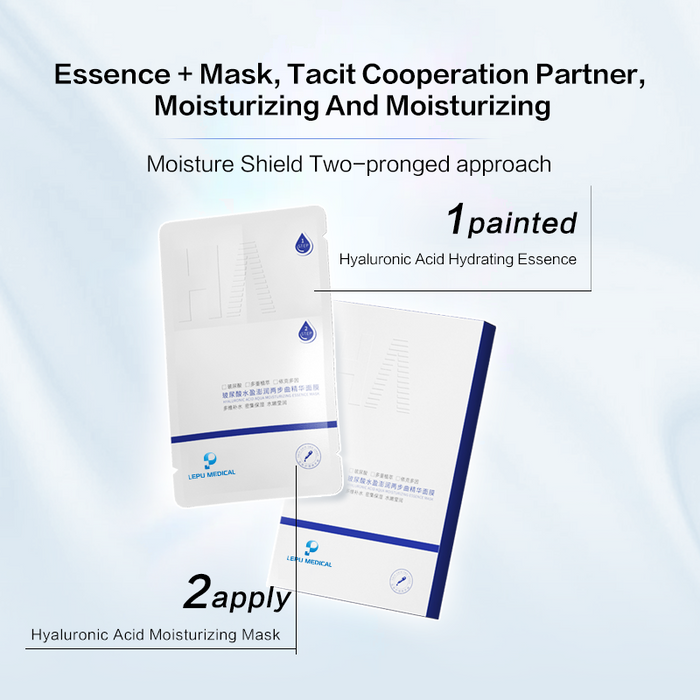 Lepu Hyaluronic Acid Moisturizing Facial Mask (5 pieces/box)