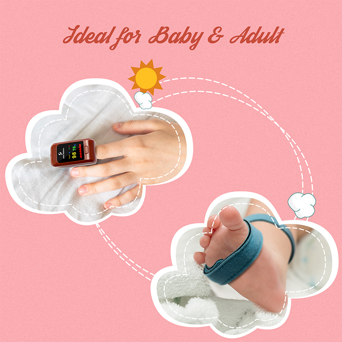 Lepu PC-60NW Fingertip Pulse Oximeter Digital Color OLED for Neonates Adults
