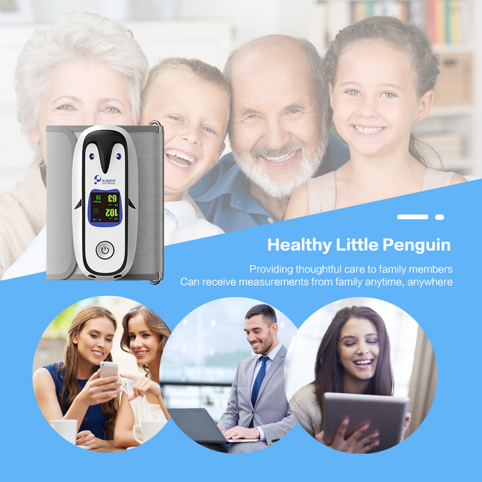 Lepu PC-102 Portable Blood Pressure Monitor Wearable Vital Signs Monitor for Kid Adult