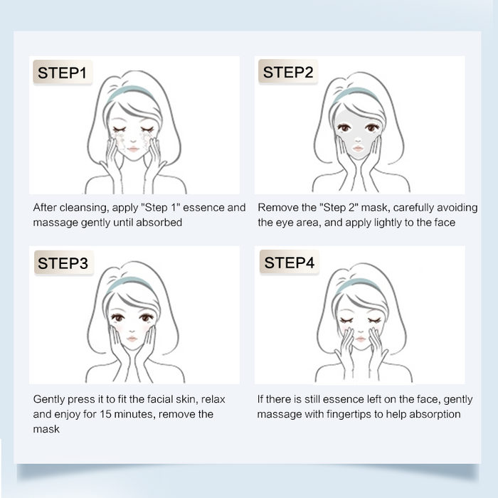 Lepu Hyaluronic Acid Moisturizing Facial Mask (5 pieces/box)