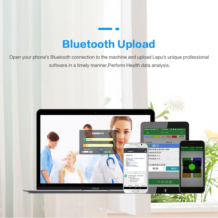 Lepu PC-102 Portable Blood Pressure Monitor Wearable Vital Signs Monitor for Kid Adult