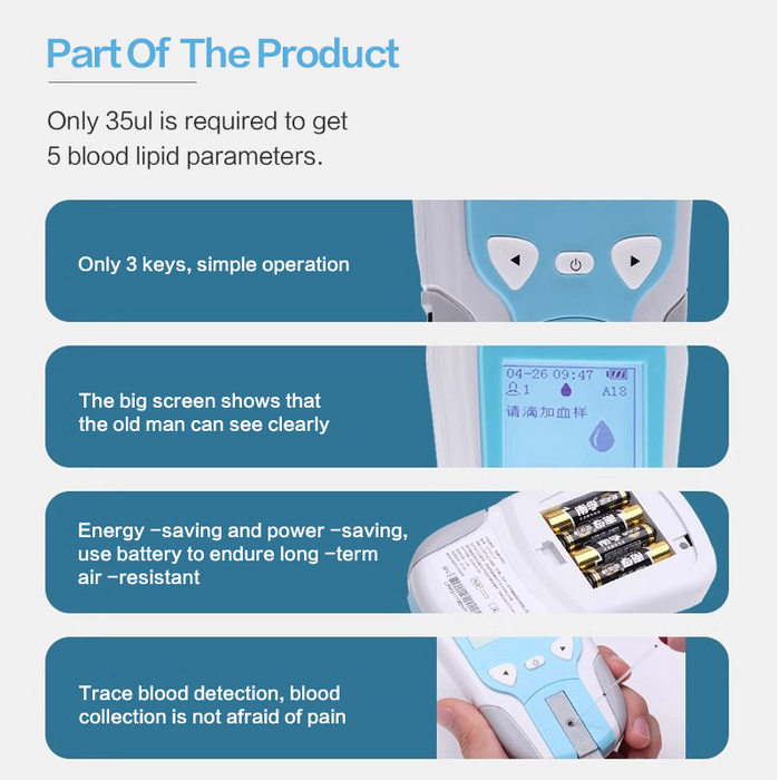 Lepu Medical Grade LP-M3-11 Blood Lipid Meter