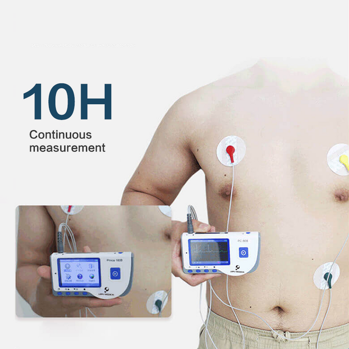 Lepu PC-80B Portable ECG Monitor Handheld EKG Machine Heart Rate Monitor for Android iPhone Daily Home Use