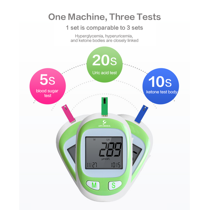 Lepu Medical Poctor M3101 3-in-1 Blood Glucose Meter