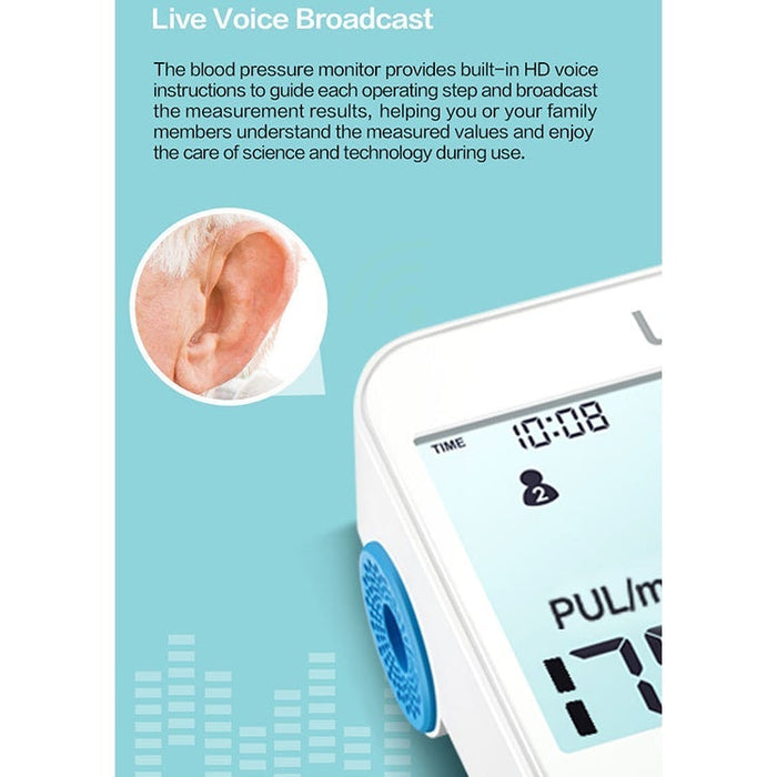 Lepu LBP70C Automatic Arm Digital Sphygmomanometer Blood Pressure Pulse Monitor with Automatic Adjustable Wrist Cuff