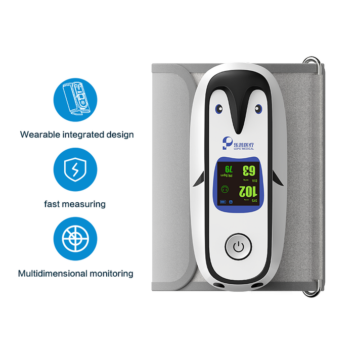 Lepu PC-102 Portable Blood Pressure Monitor Wearable Vital Signs Monitor for Kid Adult