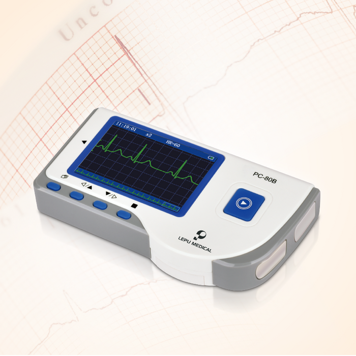 Lepu PC-80B Portable ECG Monitor Handheld EKG Machine Heart Rate Monitor for Android iPhone Daily Home Use