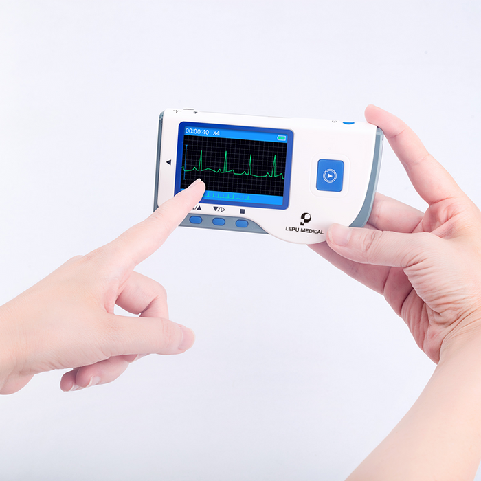 Lepu PC-80B Portable ECG Monitor Handheld EKG Machine Heart Rate Monitor for Android iPhone Daily Home Use